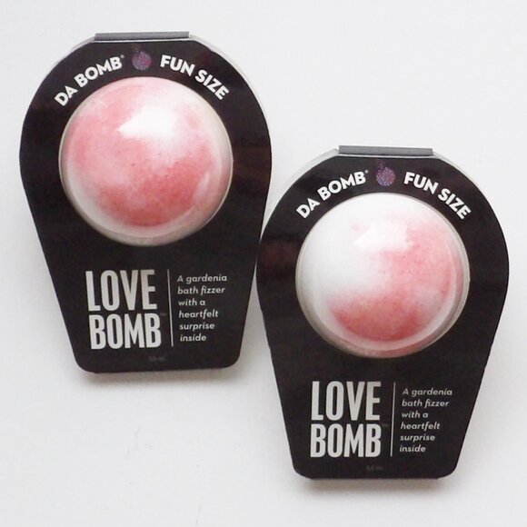 Love Bomb Da Bomb Bath Fizzer Bundle of 2 Gardenia Scented Made in USA - Picture 4 of 5